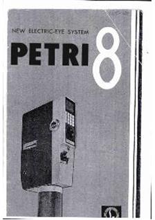 Petri Petri 8 manual. Camera Instructions.